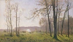 Max Kuchel A Clearing in an Autumnal Wood painting