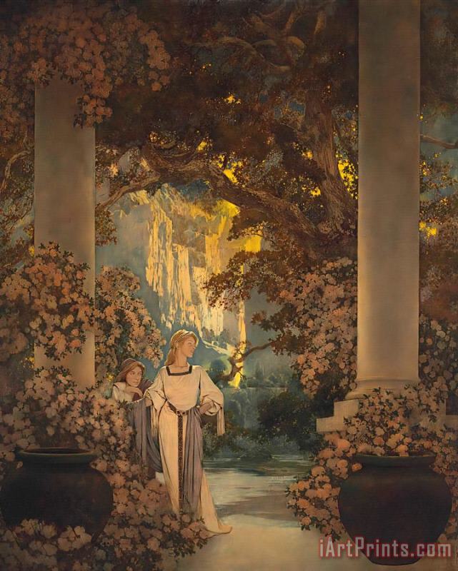 Land of Make Believe, 1905 painting - Maxfield Parrish Land of Make Believe, 1905 Art Print