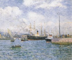 Maxime Emile Louis Maufra Departure From Havre painting