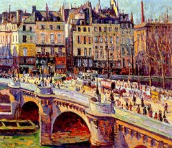 Maximilien Luce Le Quai Conti Paris painting