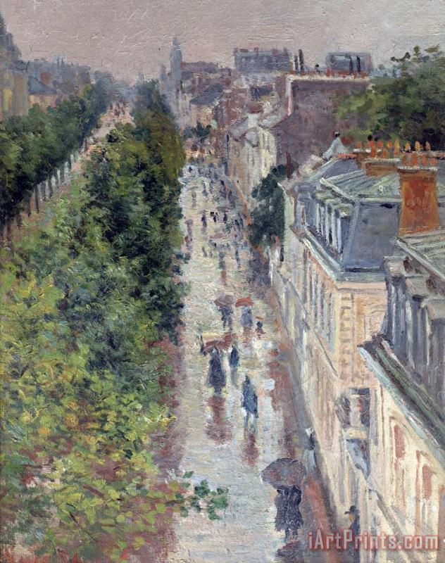 Scene De Rue a Paris (street Scene in Paris painting - Maximilien Luce Scene De Rue a Paris (street Scene in Paris Art Print