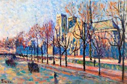 Maximilien Luce View from the Quay Montebello painting