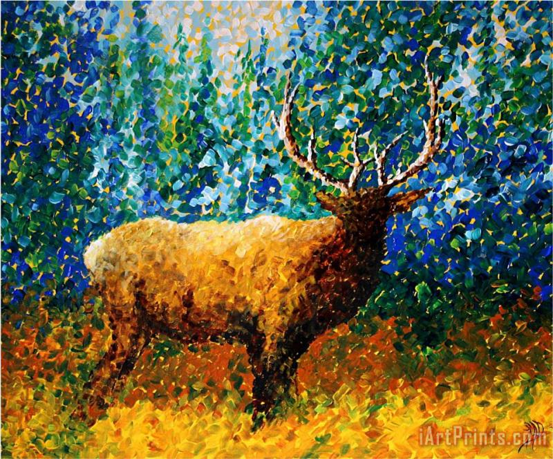 Megan Aroon Duncanson Alaskan Elk Art Painting