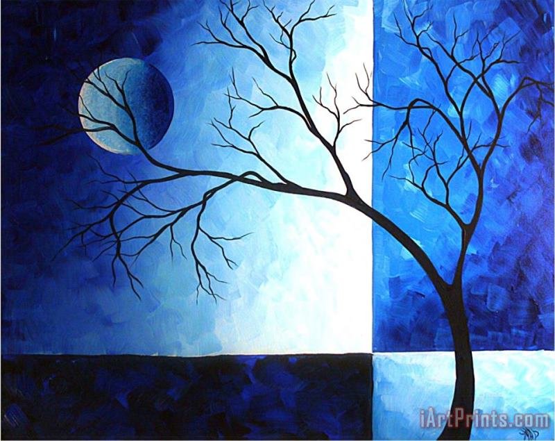 Blue Depth painting - Megan Aroon Duncanson Blue Depth Art Print