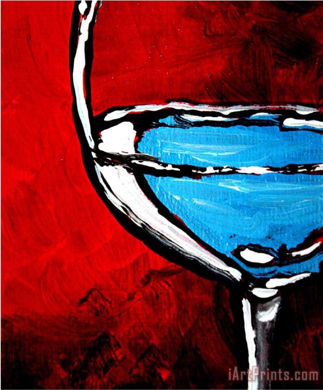Fine Wine II painting - Megan Aroon Duncanson Fine Wine II Art Print