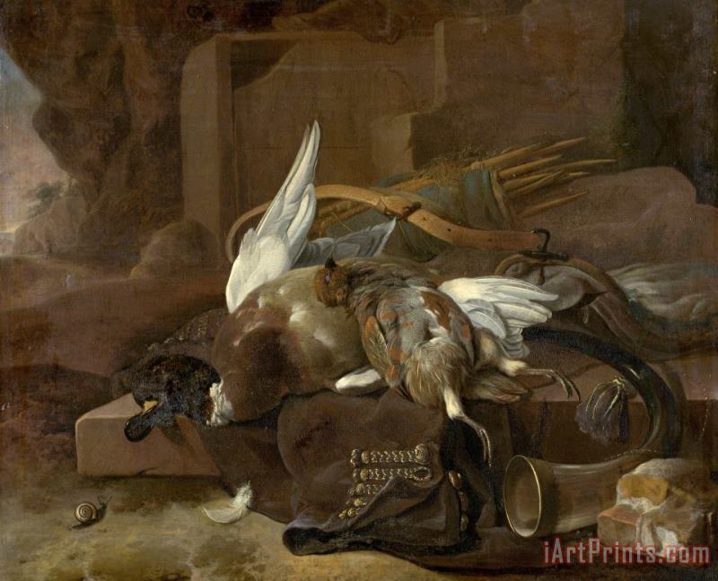 Dead Birds painting - Melchior de Hondecoeter Dead Birds Art Print