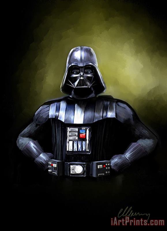 Darth Vader Star Wars painting - Michael Greenaway Darth Vader Star Wars Art Print