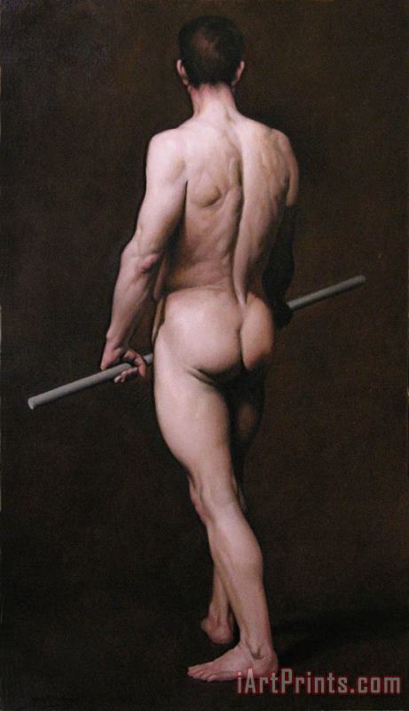 Male Nude painting - Michael John Angel Male Nude Art Print