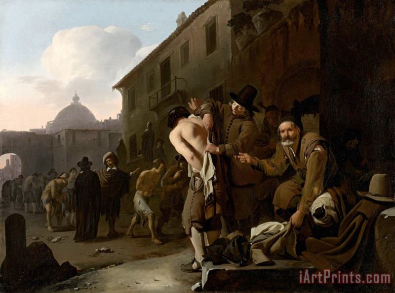 Clothing The Naked painting - Michael Sweerts Clothing The Naked Art Print