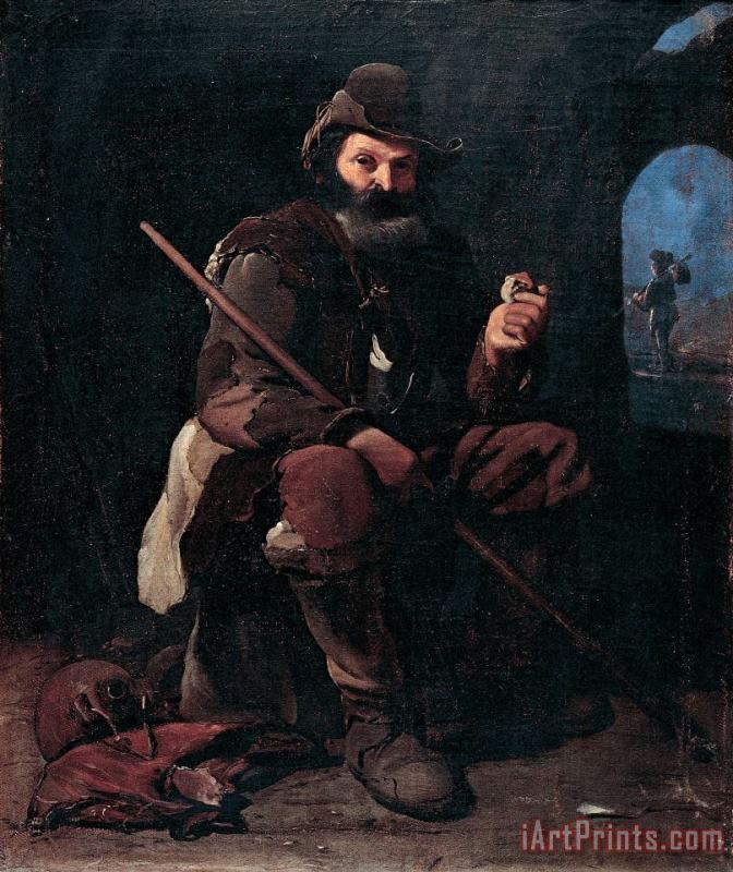 Old Pilgrim painting - Michael Sweerts Old Pilgrim Art Print