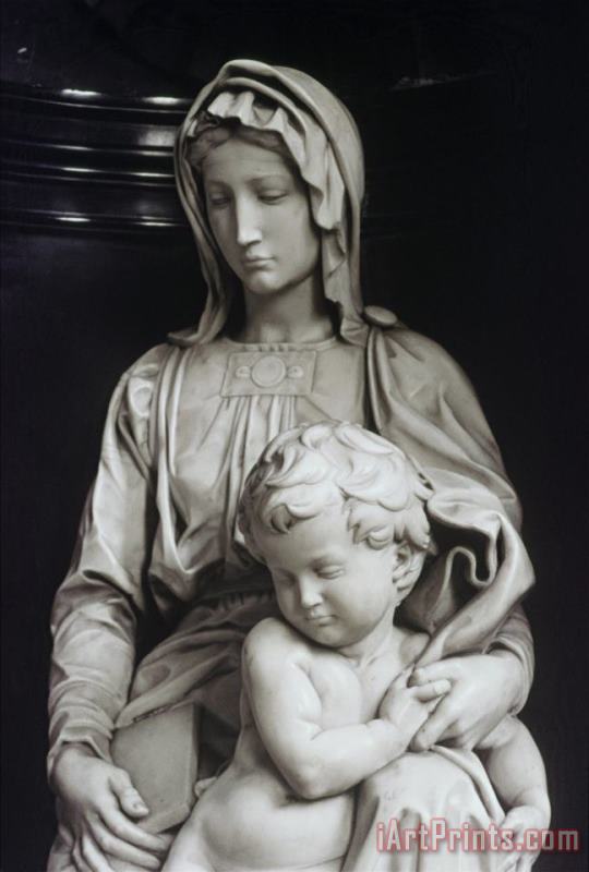Michelangelo Buonarroti Bruges Madonna Detail Art Print
