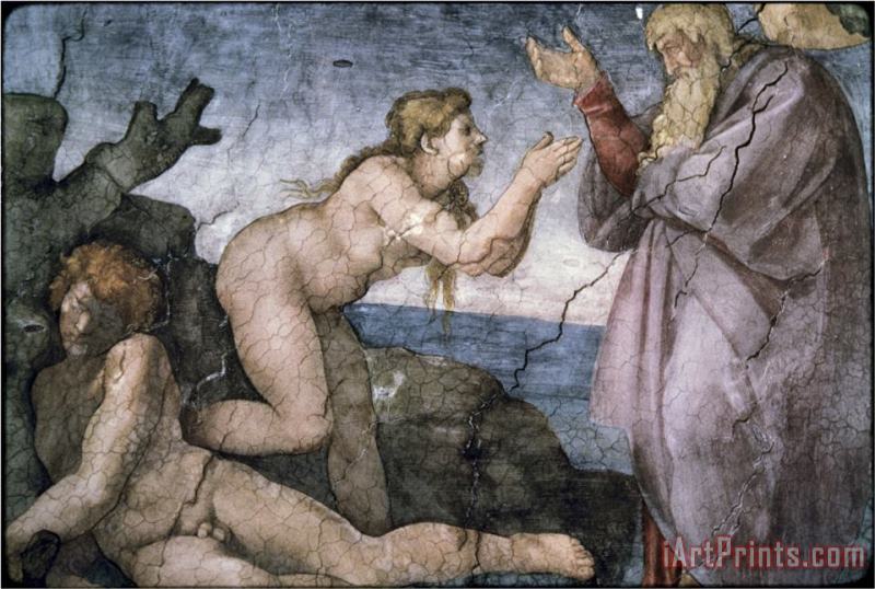 Michelangelo Buonarroti Creation of Eve Art Print
