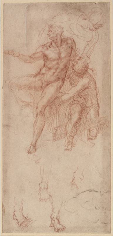 Michelangelo Buonarroti Figure Studies Art Painting