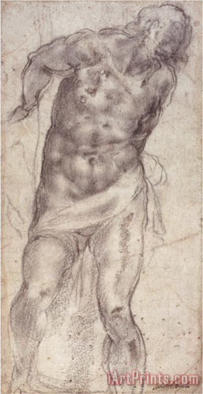 Michelangelo Buonarroti Figure Study Art Painting