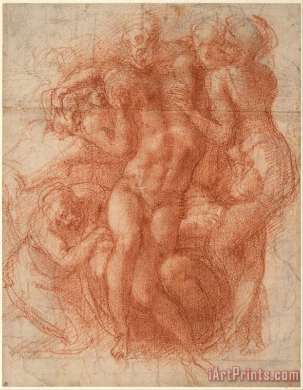 Lamentation painting - Michelangelo Buonarroti Lamentation Art Print