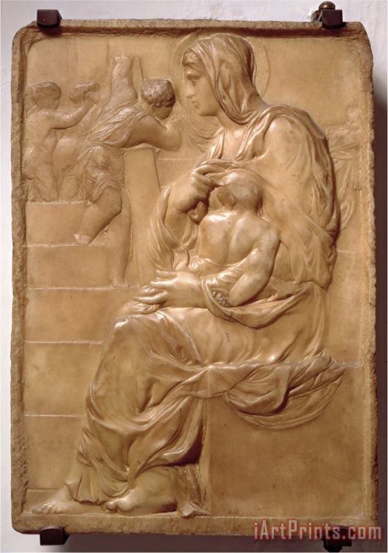 Michelangelo Buonarroti Madonna of The Stairs Art Print