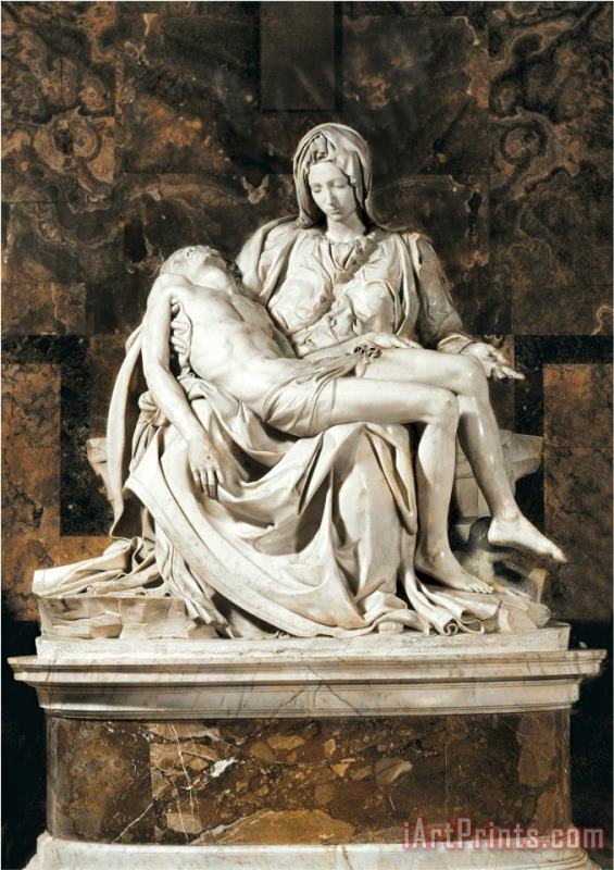 Michelangelo Pieta painting - Michelangelo Buonarroti Michelangelo Pieta Art Print