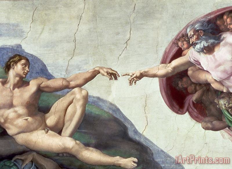 Sistine Chapel Ceiling painting - Michelangelo Buonarroti Sistine Chapel Ceiling Art Print