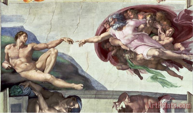 Michelangelo Buonarroti Sistine Chapel Ceiling Art Painting