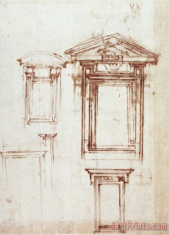 Study for a Window painting - Michelangelo Buonarroti Study for a Window Art Print