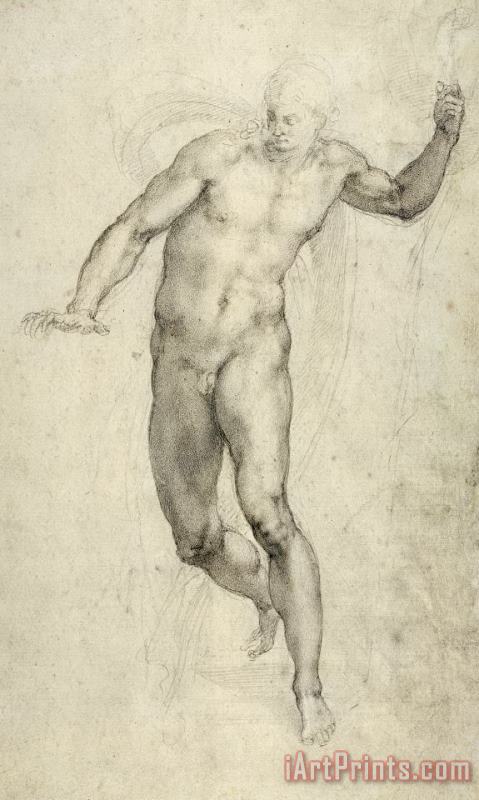 Michelangelo Buonarroti Study For The Last Judgement Art Painting