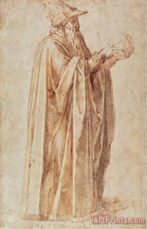 Michelangelo Buonarroti Study of a Man Art Print