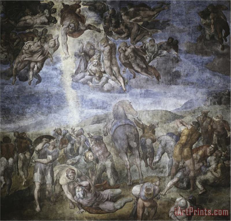 The Conversion of Saul painting - Michelangelo Buonarroti The Conversion of Saul Art Print
