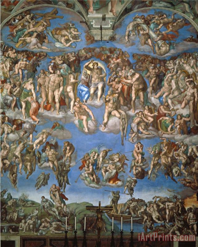Michelangelo Buonarroti The Last Judgement 1534 41 Art Painting