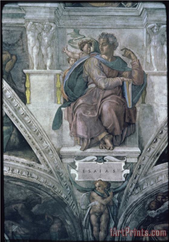 Michelangelo Buonarroti The Prophet Isaiah Art Print