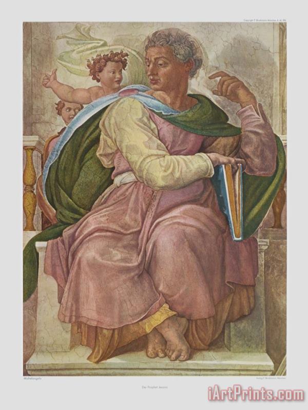 Michelangelo Buonarroti The Prophet Jesaias Art Print