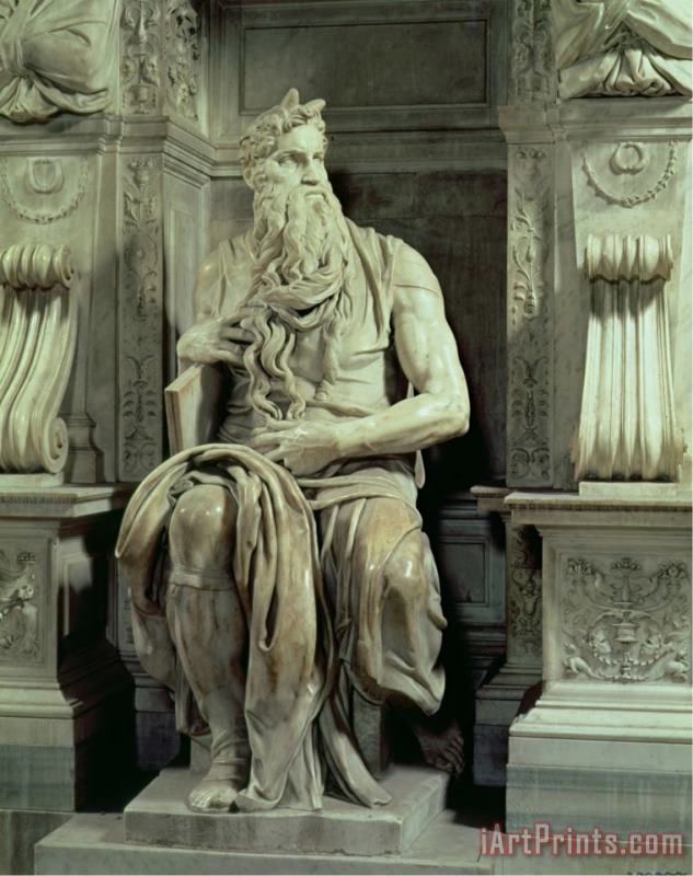 Michelangelo Buonarroti Tomb of Pope Julius II Art Painting