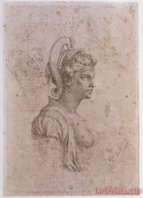 Zenobia Queen of Palmyra Syria painting - Michelangelo Buonarroti Zenobia Queen of Palmyra Syria Art Print