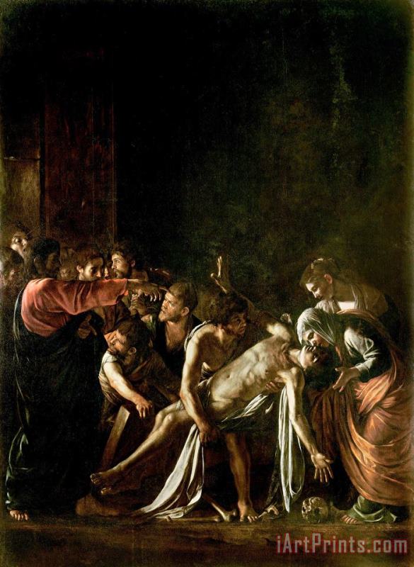 Michelangelo Merisi da Caravaggio Resurrection of Lazarus (oil on Canvas) Art Print
