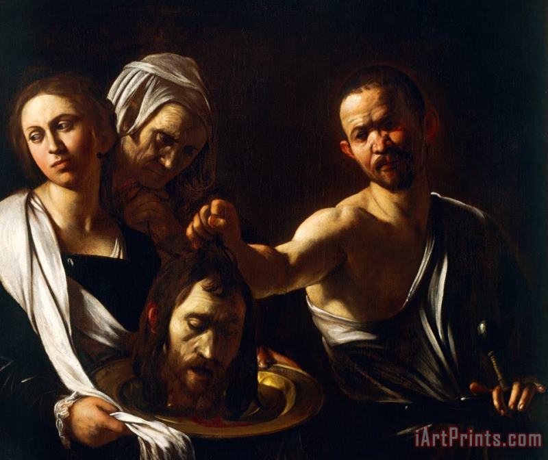 Michelangelo Merisi da Caravaggio Salome Receives Head Of John The Baptist Art Painting
