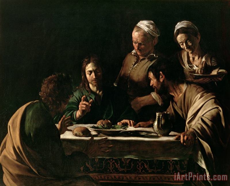Michelangelo Merisi da Caravaggio Supper at Emmaus Art Print