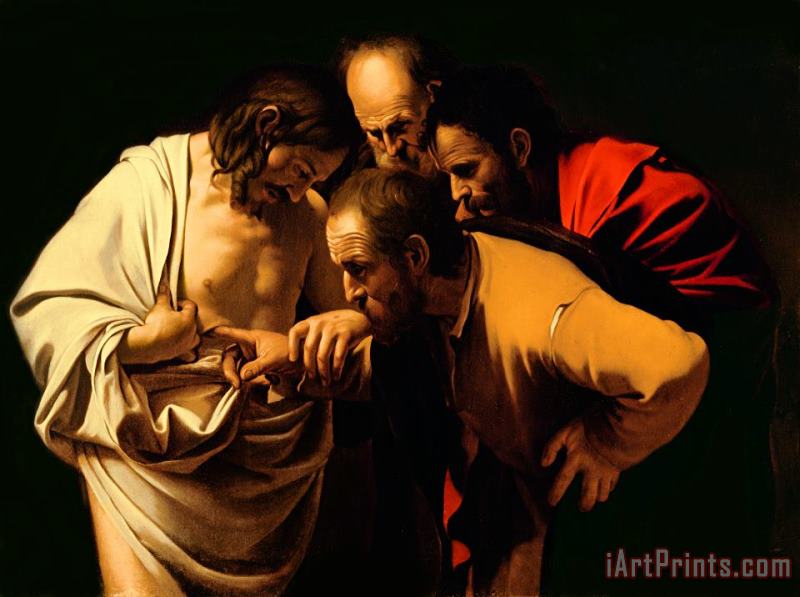 Michelangelo Merisi da Caravaggio The Incredulity of Saint Thomas Art Print