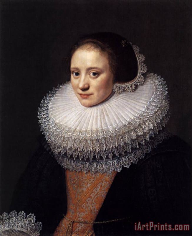 Portrait of a Woman painting - Michiel Jansz. Van Miereveld Portrait of a Woman Art Print