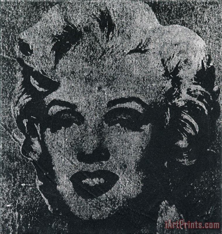 Not Warhol (one Silver Marilyn, 1962) painting - Mike Bidlo Not Warhol (one Silver Marilyn, 1962) Art Print