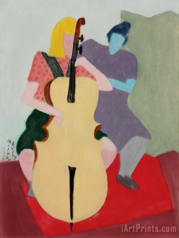 Milton Avery Cello Player Art Print