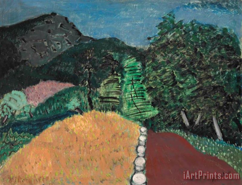 Milton Avery Country Road Art Painting