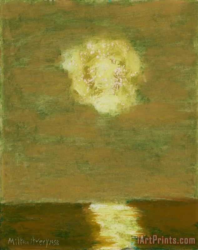Milton Avery Hazy Sun, 1958 Art Painting