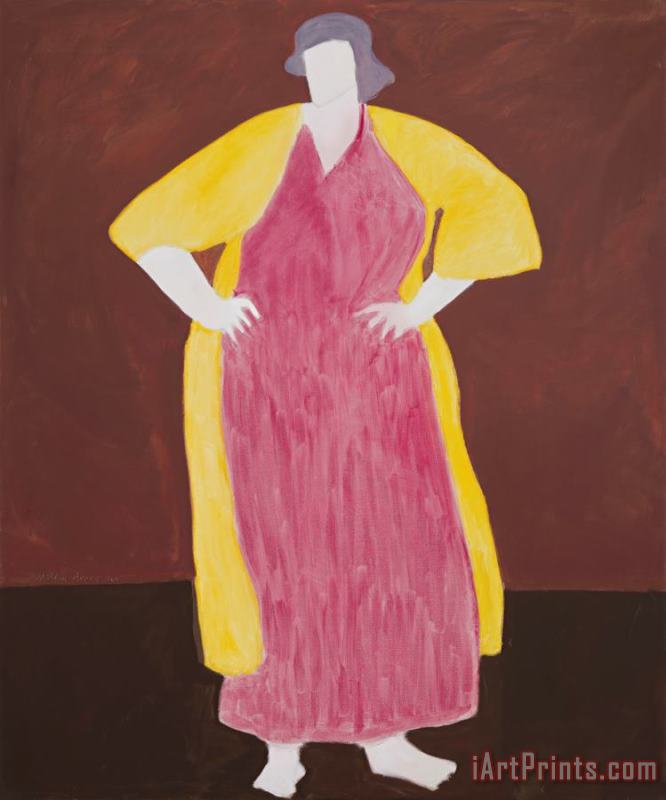 Yellow Robe, 1960 painting - Milton Avery Yellow Robe, 1960 Art Print