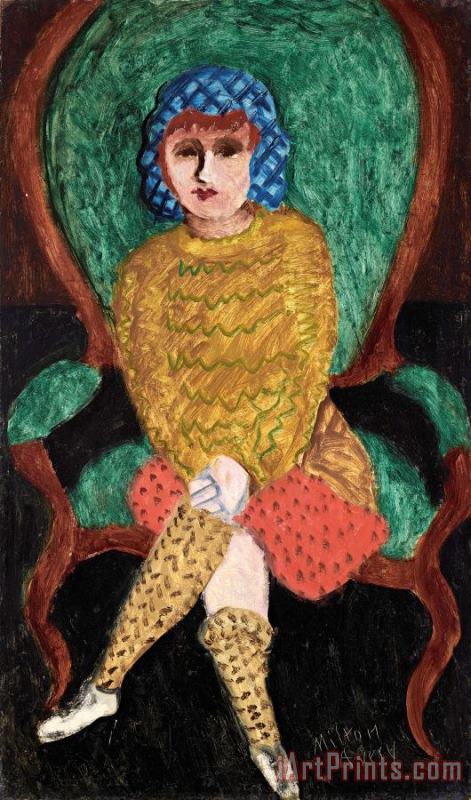 Milton Avery Young Girl, 1931 Art Painting