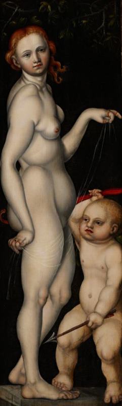 Monogrammist H B Venus And Cupid Art Painting