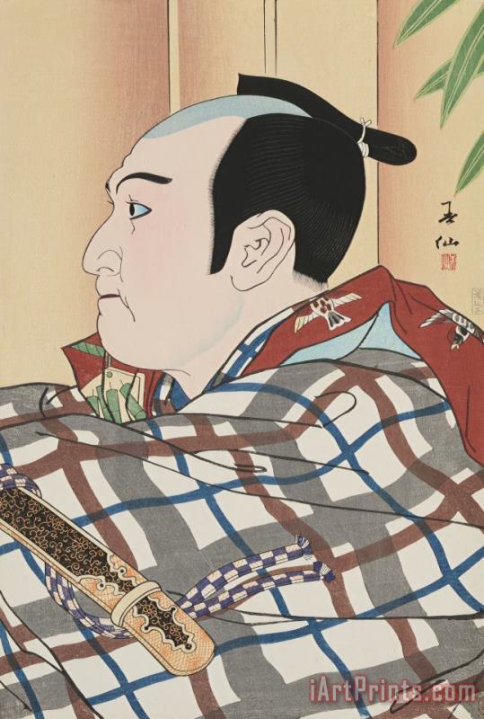 Natori Shunsen The Actor Bando Mitsugoro VII in The Play The Sword Robber (tachi Nusubito) Art Print
