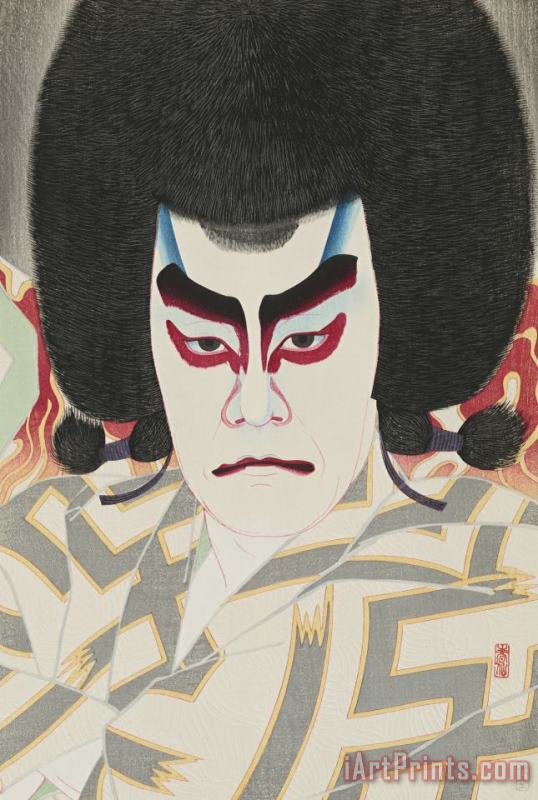 The Actor Ichikawa Sadanji II As Narukami Uejin painting - Natori Shunsen The Actor Ichikawa Sadanji II As Narukami Uejin Art Print