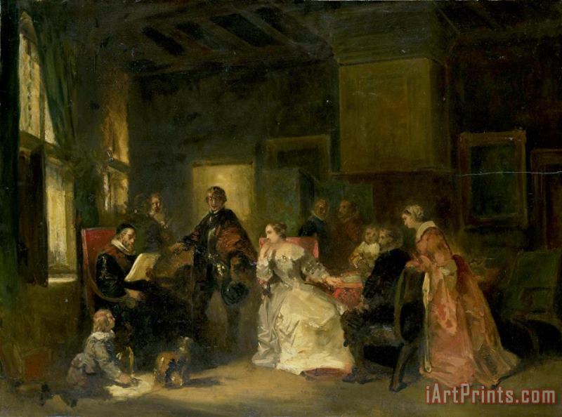 Nicolaas Pieneman Historical Scene with William The Silent? Art Painting