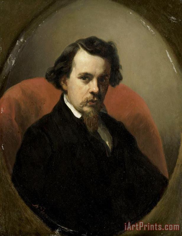 Portrait of Charles Henri Joseph Leicker, Painter painting - Nicolaas Pieneman Portrait of Charles Henri Joseph Leicker, Painter Art Print