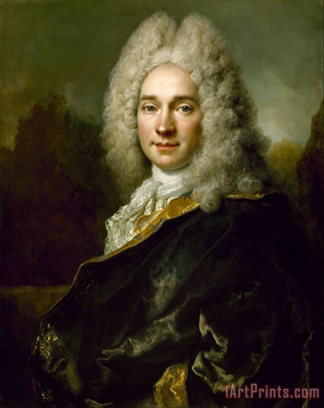 Nicolas de Largilliere Portrait of Pierre Cadeau De Mongazon Art Painting