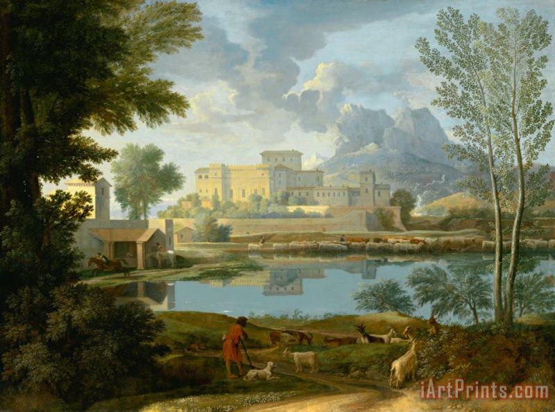 Nicolas Poussin Landscape with a Calm Art Print